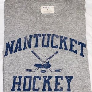 Vintage Champion Nantucket Hockey T Shirt Size L